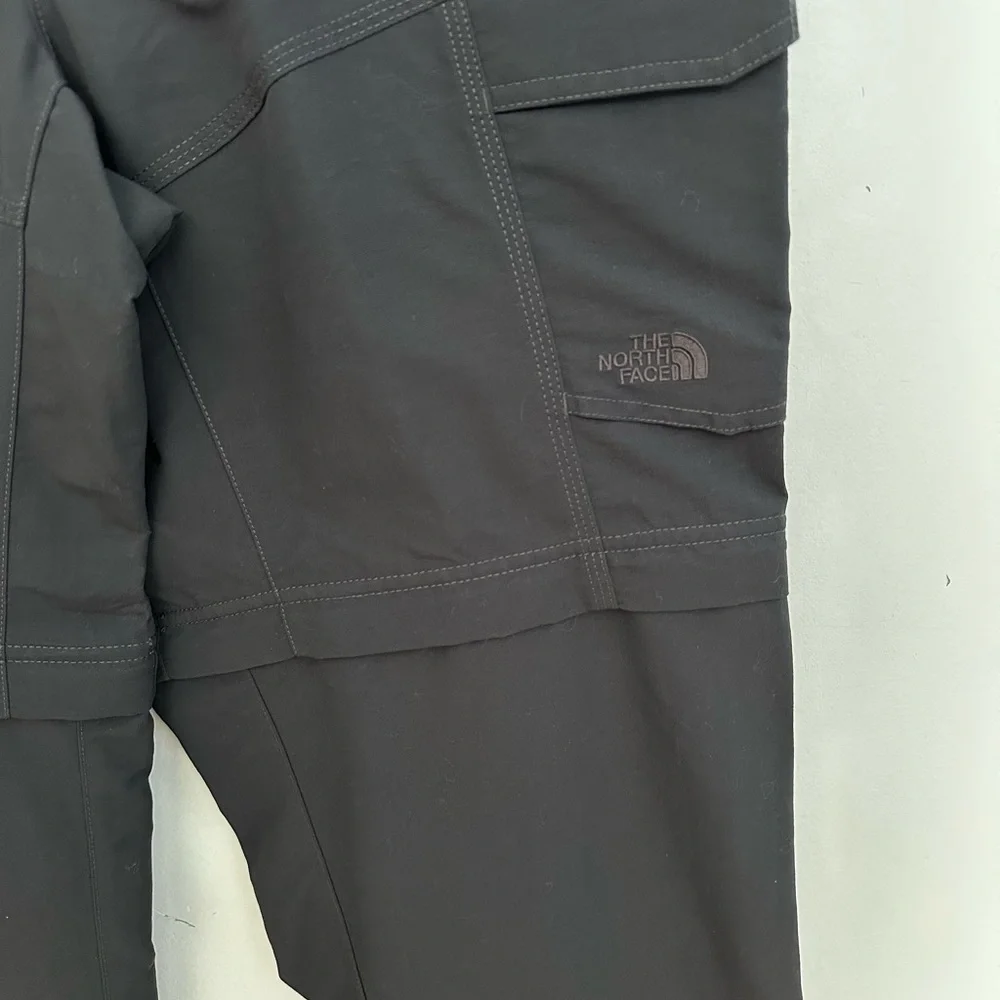 North Face Convertible Paramount Peak Zip-Off Cargo Asphalt Grey Pants Large